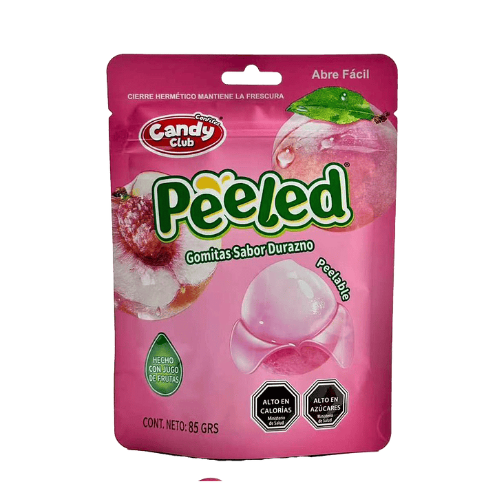 PEELED - GOMITAS PELABLES DURAZNO 1
