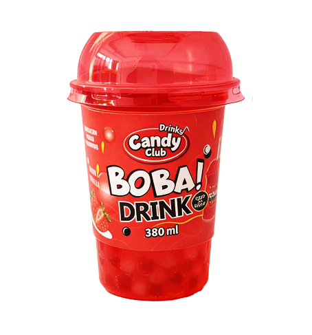 BOBA DRINK SABOR FRUTILLA 24 UNIDADES 1