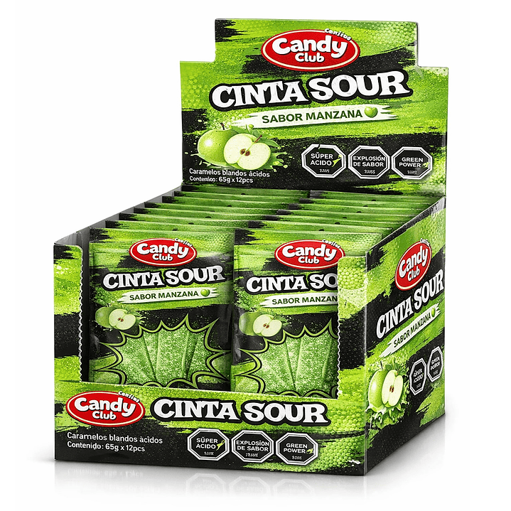 Cinta Manzana Sour display 12 unidades 1