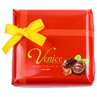 Bombones de Chocolate con Avellana y Maní Venice – Display 12 Unidades 1