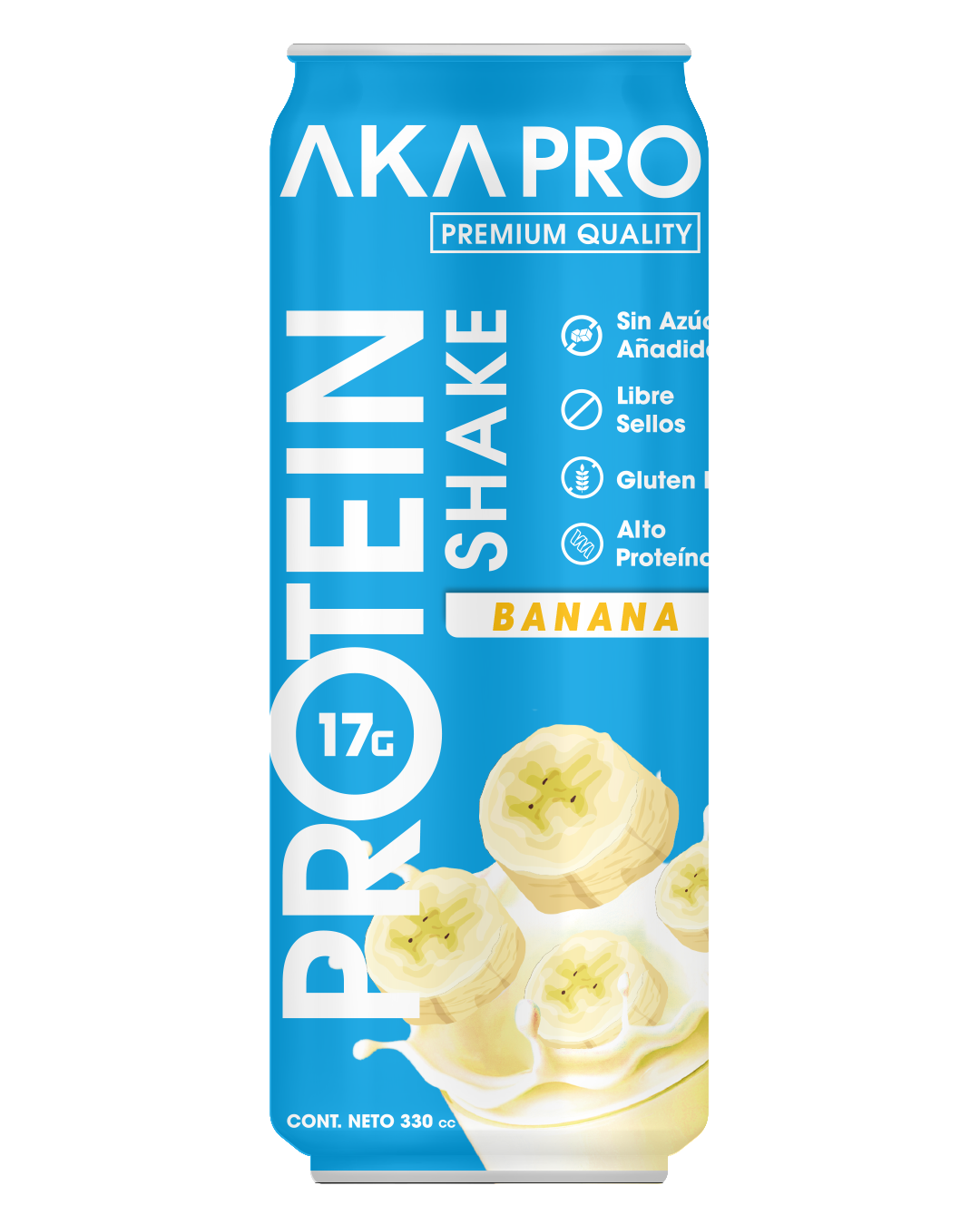 Proteína AkaPro Banana | Display 12 Unidades 330 cc 2