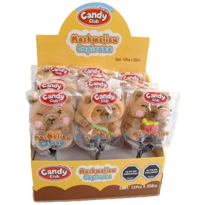Marshmallow Capibara Diplay 12 Unidades 1