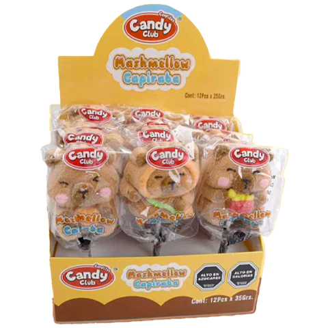 Marshmallow Capibara Diplay 12 Unidades
