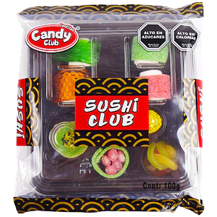Sushi Club Pack – Bandeja de Gomitas y Marshmallow 100 g