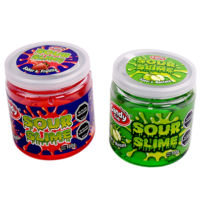 Sour Slime – Gel Ácido Sabores Frutilla y Manzana Verde 2
