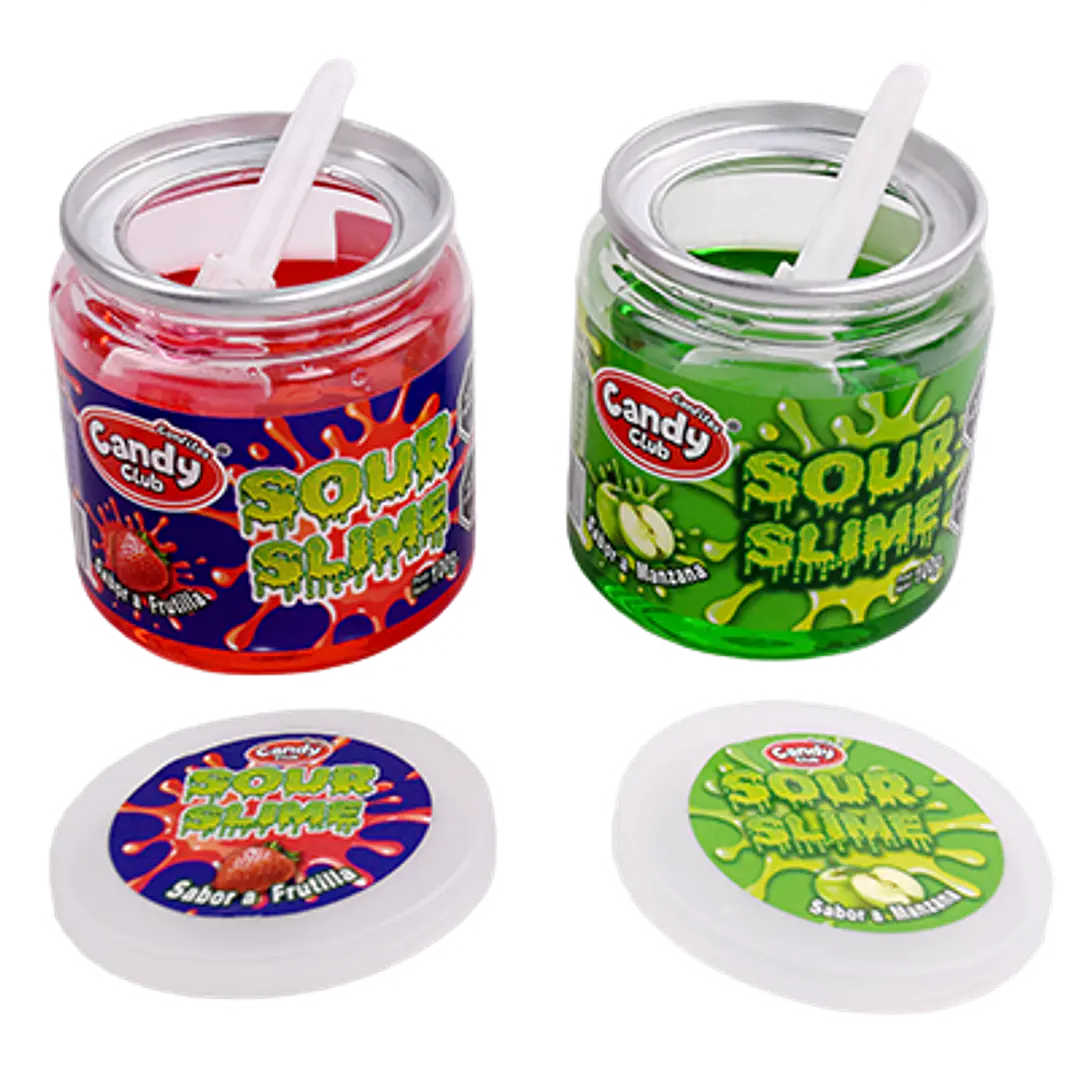 Sour Slime – Gel Ácido Sabores Frutilla y Manzana Verde 3
