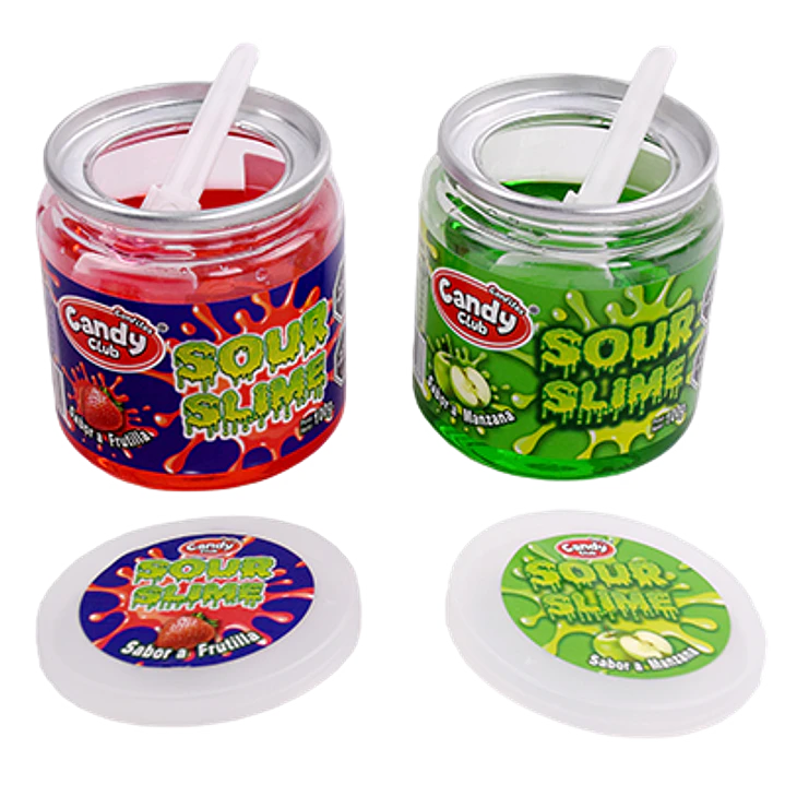 Sour Slime – Gel Ácido Sabores Frutilla y Manzana Verde 3