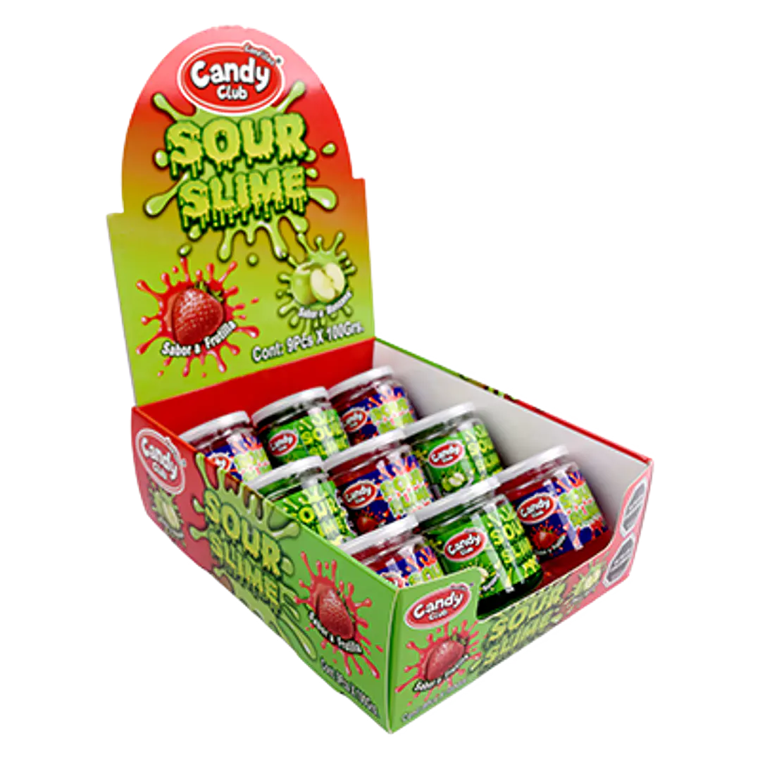 Sour Slime – Gel Ácido Sabores Frutilla y Manzana Verde 1