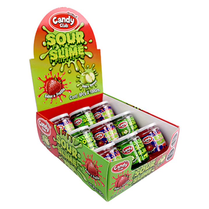 Sour Slime – Gel Ácido Sabores Frutilla y Manzana Verde 1