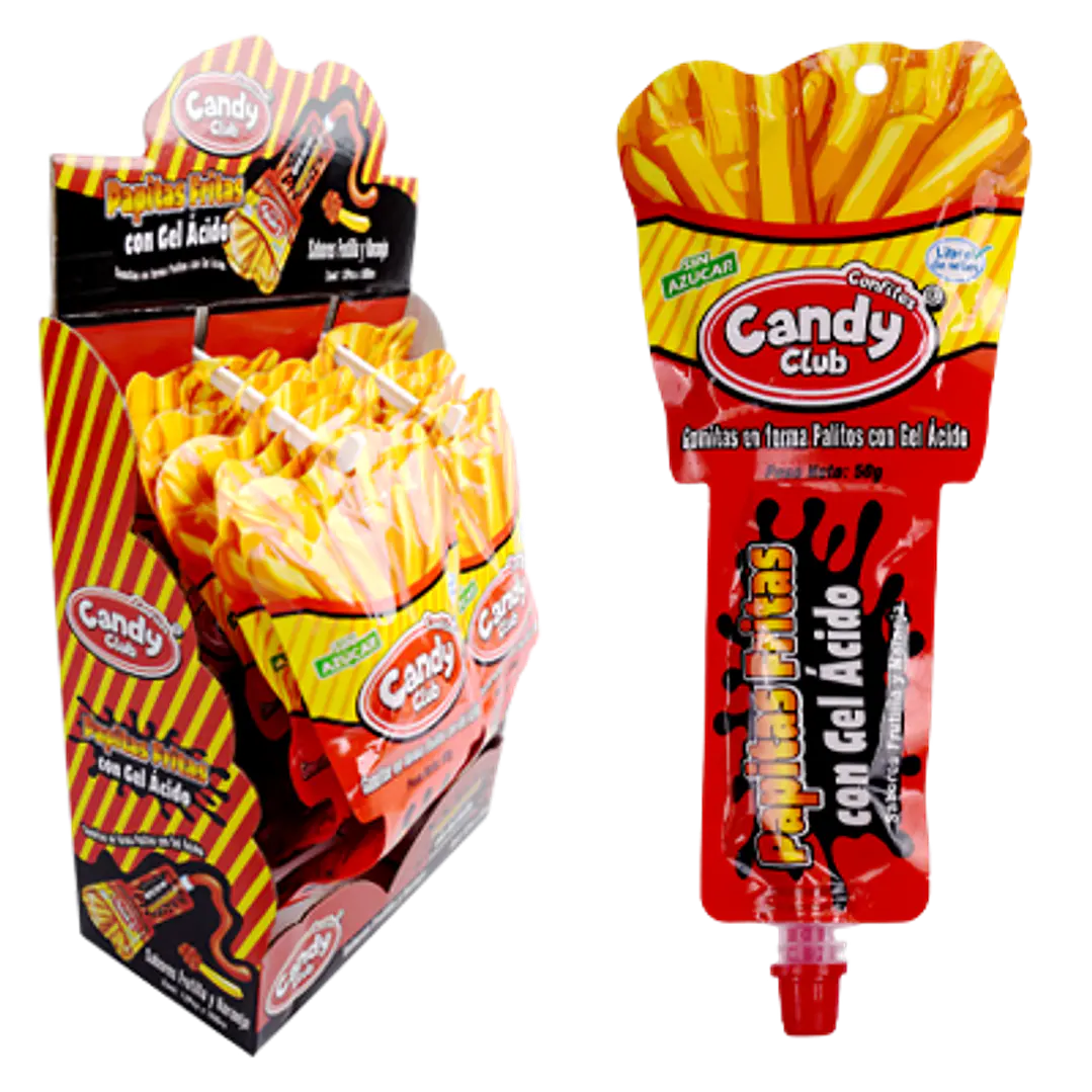 Papas Fritas con Gel Ácido 1