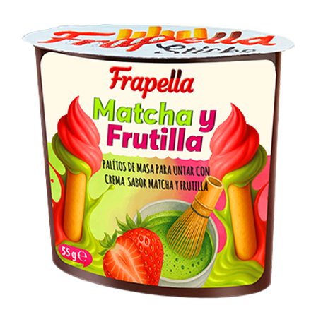 Frapella Matcha y Frutilla 55 g 1