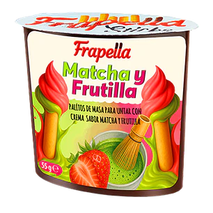 Frapella Matcha y Frutilla 55 g