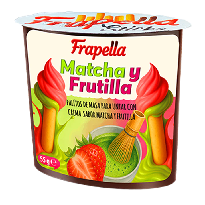 Frapella Matcha y Frutilla 55 g 1
