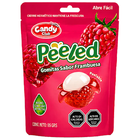 PEELED - Gomitas Pelables Frambuesa Caja 24 Unidades