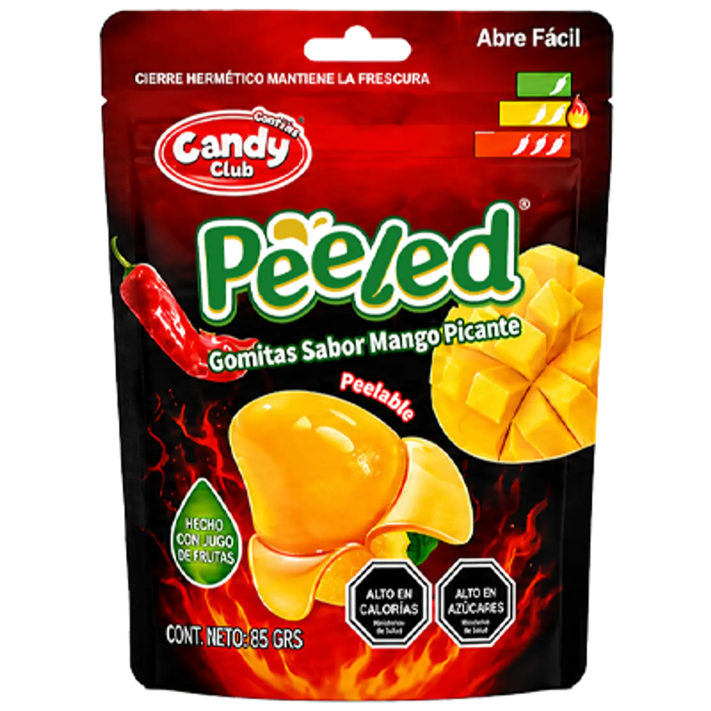 PEELED - Gomitas Pelables Mango Picante Caja 24 Unidades 1
