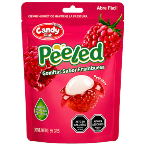 PEELED - Gomitas Pelables Frambuesa Caja 24 Unidades 1