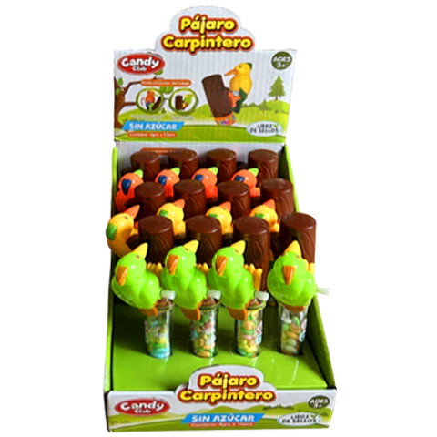 Juguete Pájaro Carpintero – Display de 12 Unidades
