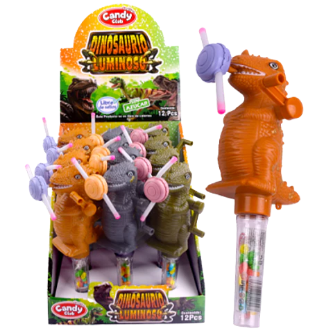 Juguete Dinosaurio Luminoso – Display de 12 Unidades