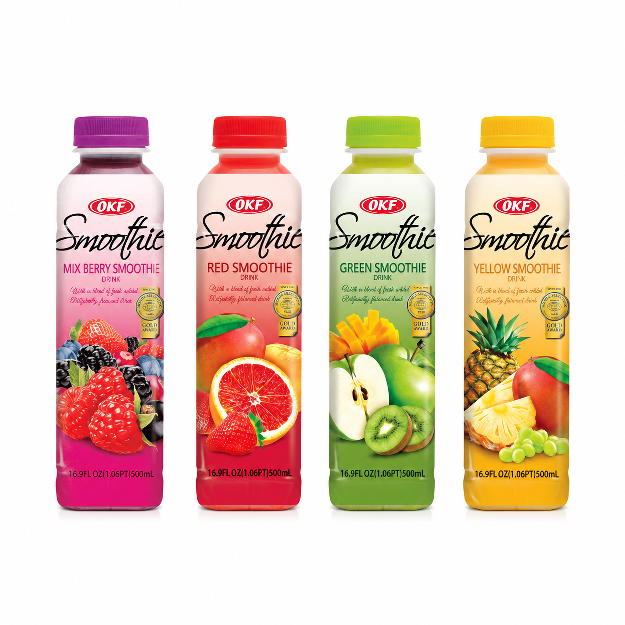 Smoothies OKF Surtidos 500 ml - Caja surtida 20 Unidades 1