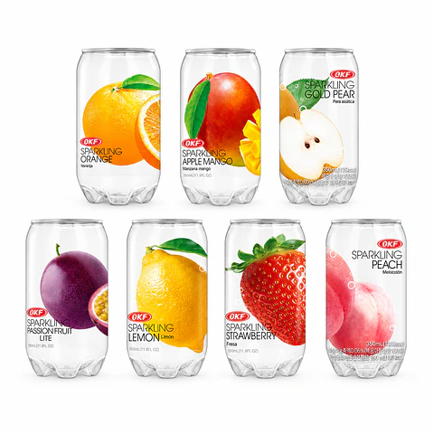 Bebida OKF Sparkling Sabores Surtidos – Caja de 24 Unidades