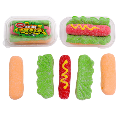 Marshmallow Hot Dog Candy Club – Display de 8 Unidades 2
