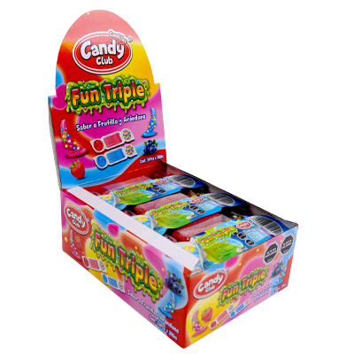 Gomitas Fun Triple con Gel Ácido y Crunch – Display de 24 Unidades 1