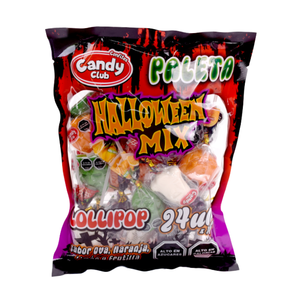 Paletas Halloween Mix – Bolsa de 24 Unidades 1