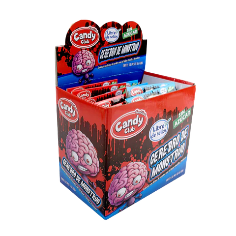 Gomitas Halloween Cerebro de Monstruo con Slime – Display de 18 Unidades