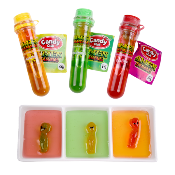 Gomitas Alien con Slime – Display de 12 Unidades 2