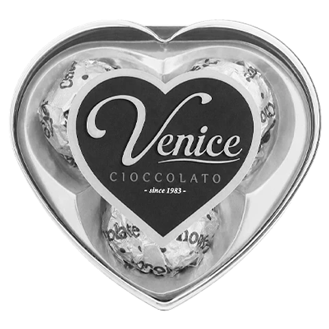 Corazón de Chocolate con Avellana y Maní – Display 3 Unidades | Venice
