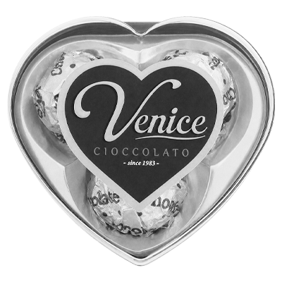 Corazón de Chocolate con Avellana y Maní – Display 3 Unidades | Venice 1