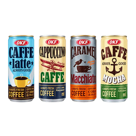 Café OKF 240 ml Sabores Surtidos – Pack 30 Latas