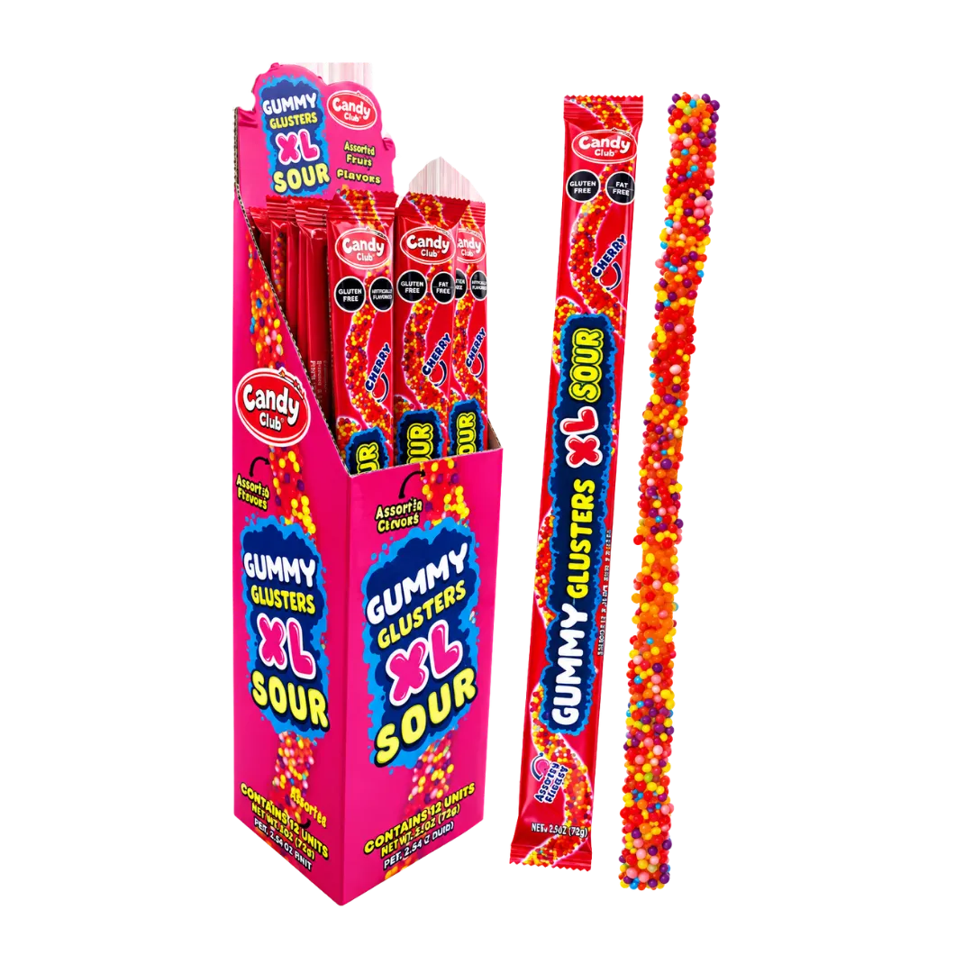 Gummy Gluster XL Sour 85 g – Display 24 Unidades 1