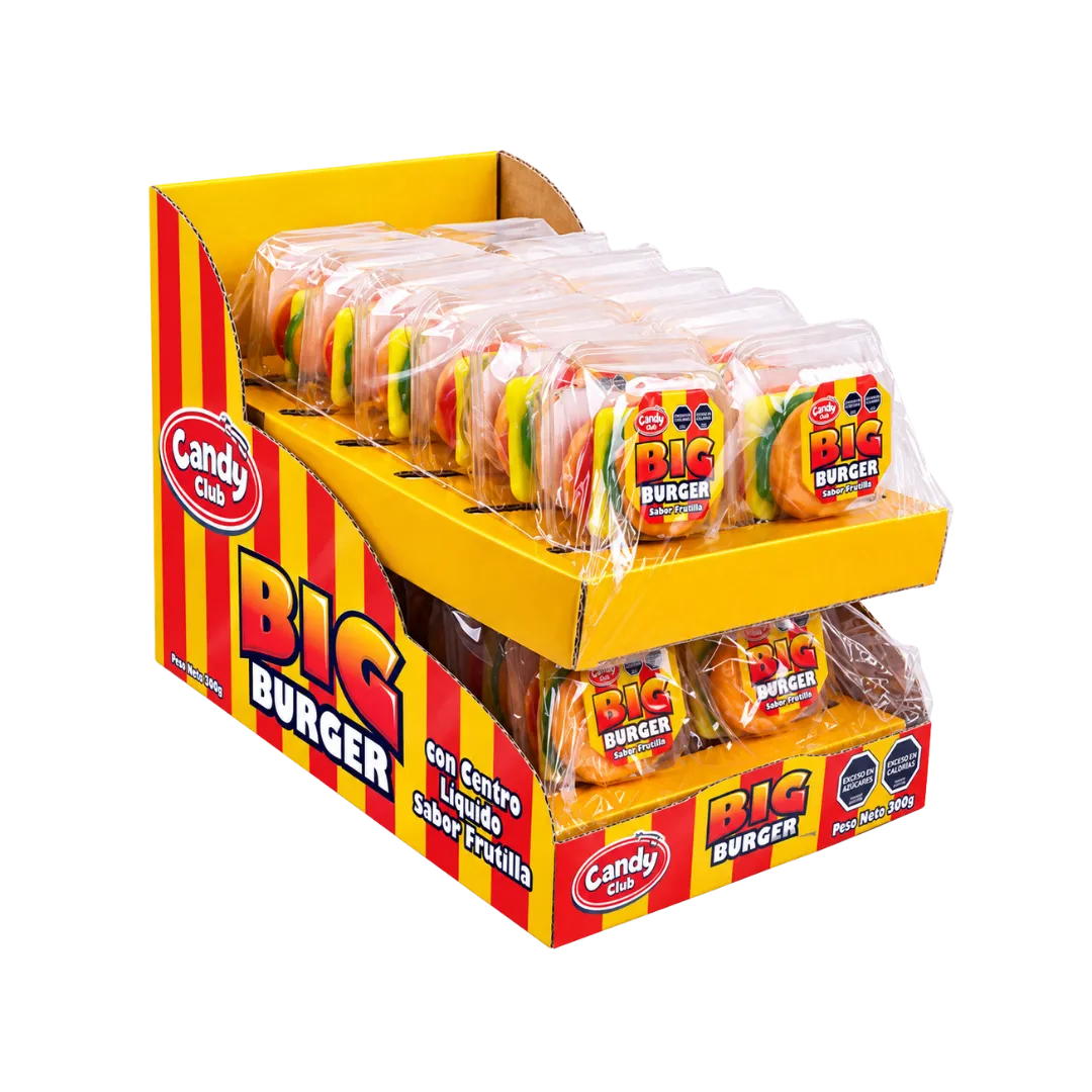 Gomita Big Burger 50 g – Display 24 Unidades 1