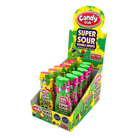 Super Sour Double Drops – Display 12 Unidades