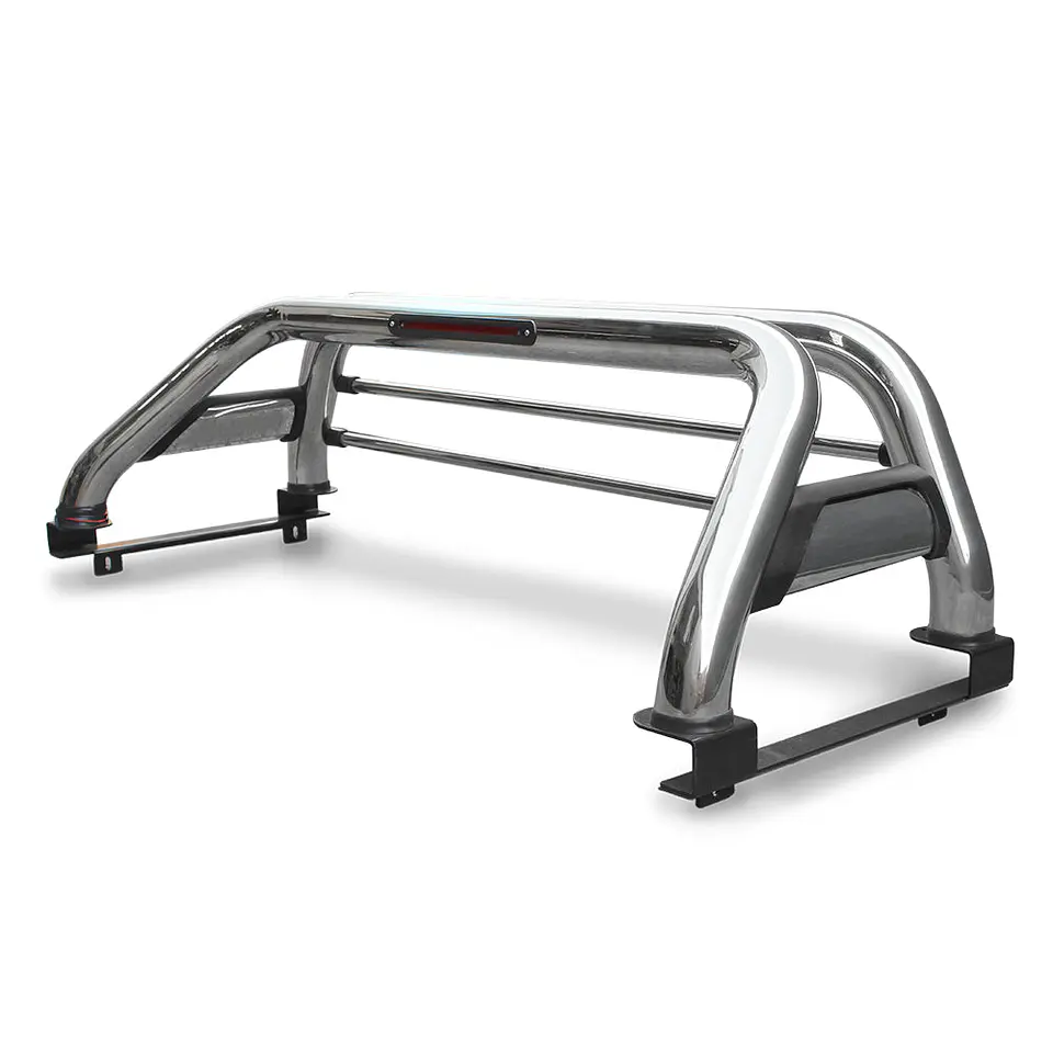 Barra Antivuelco Acero Inoxidable Mazda BT50 2013-2020 | Luz de Freno y Base para Lona | Kangaroo Chile 2