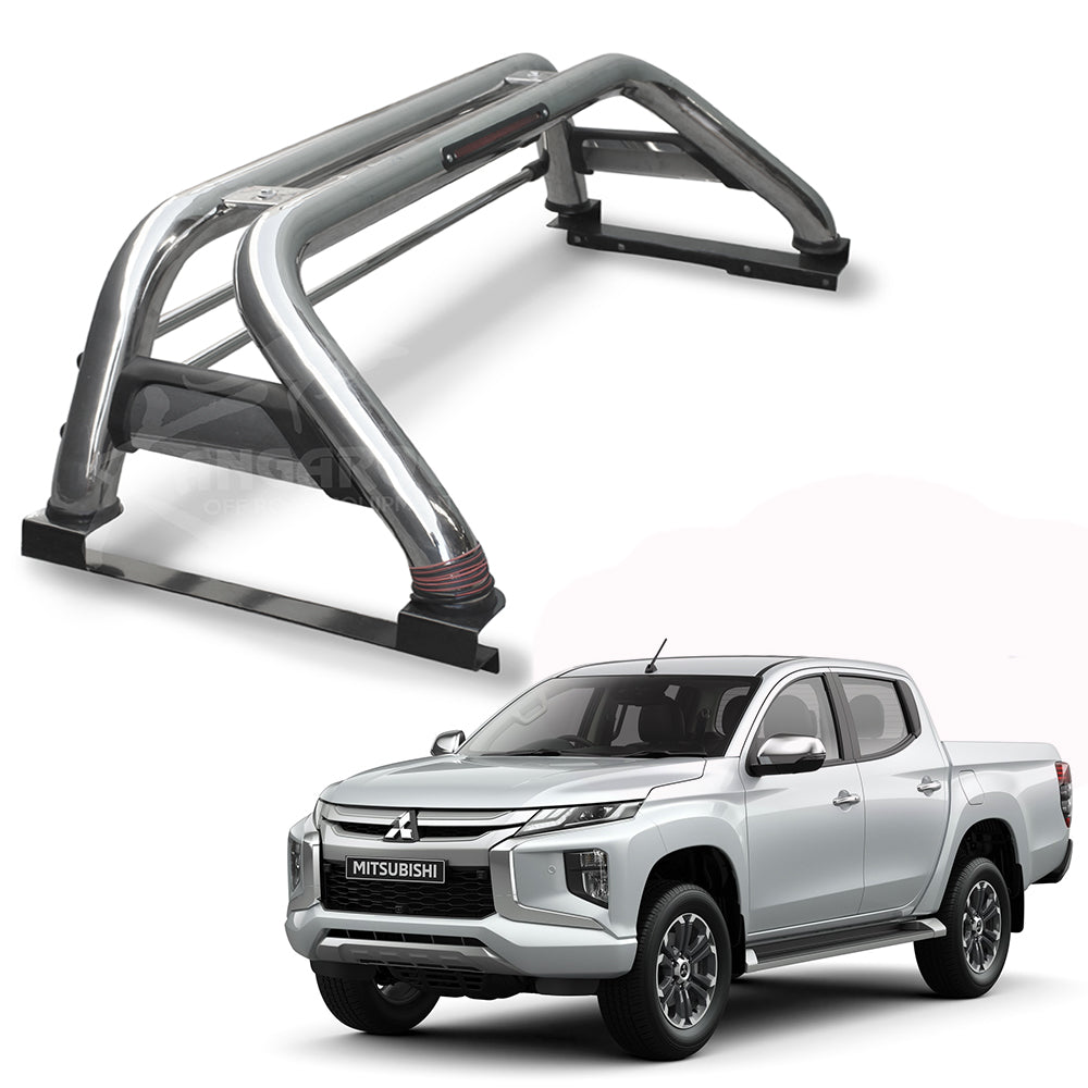 Barra Antivuelco Platina Inoxidable Mitsubishi L200 2016-2021