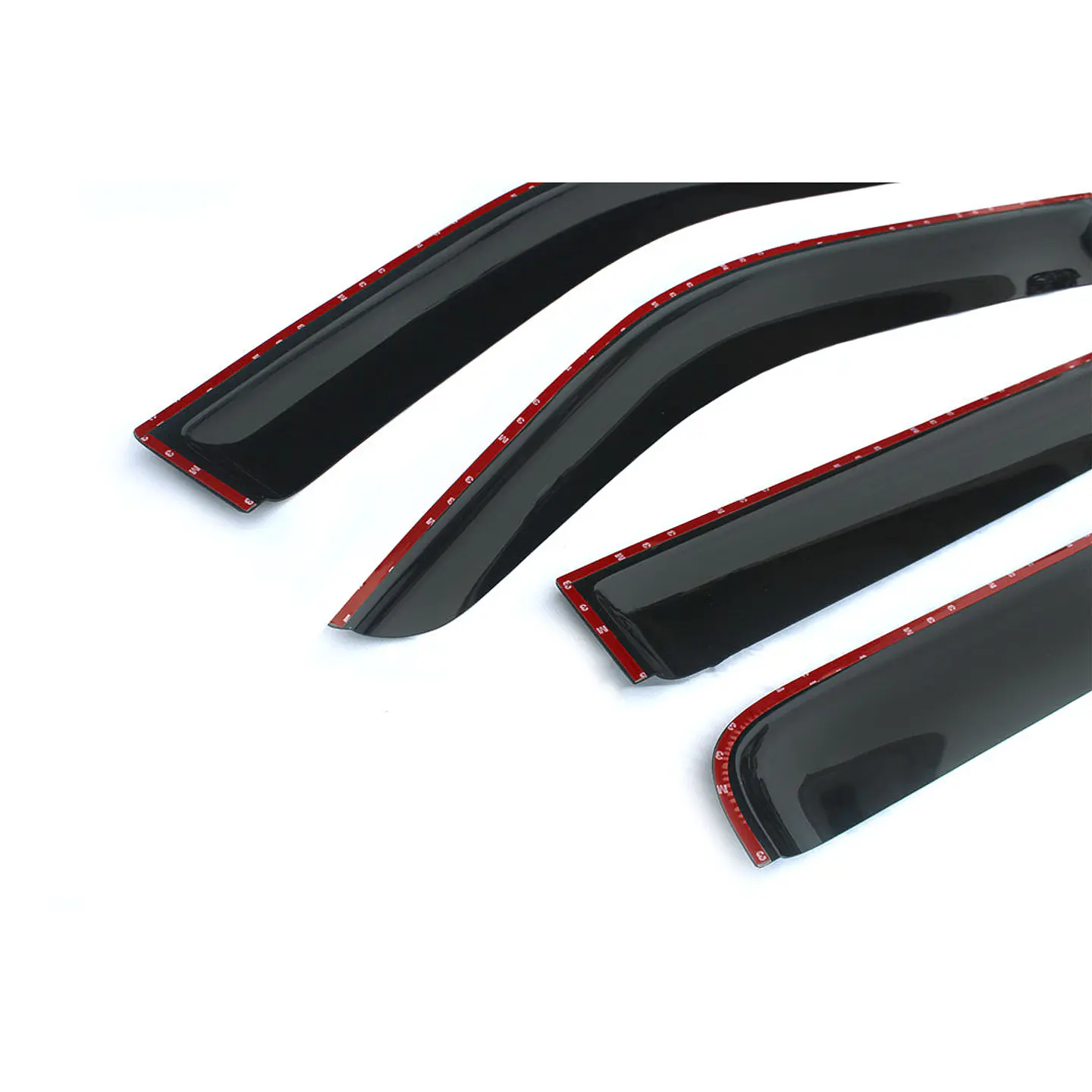 Aletas Bota Agua Gruesas Toyota Hilux Revo 2016-2024 ABS Negro – Instalación fácil con cinta 3M 3