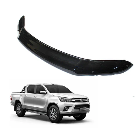 Deflector de Capot Toyota Hilux Revo 2016-2024 ABS Negro – Instalación sin perforación