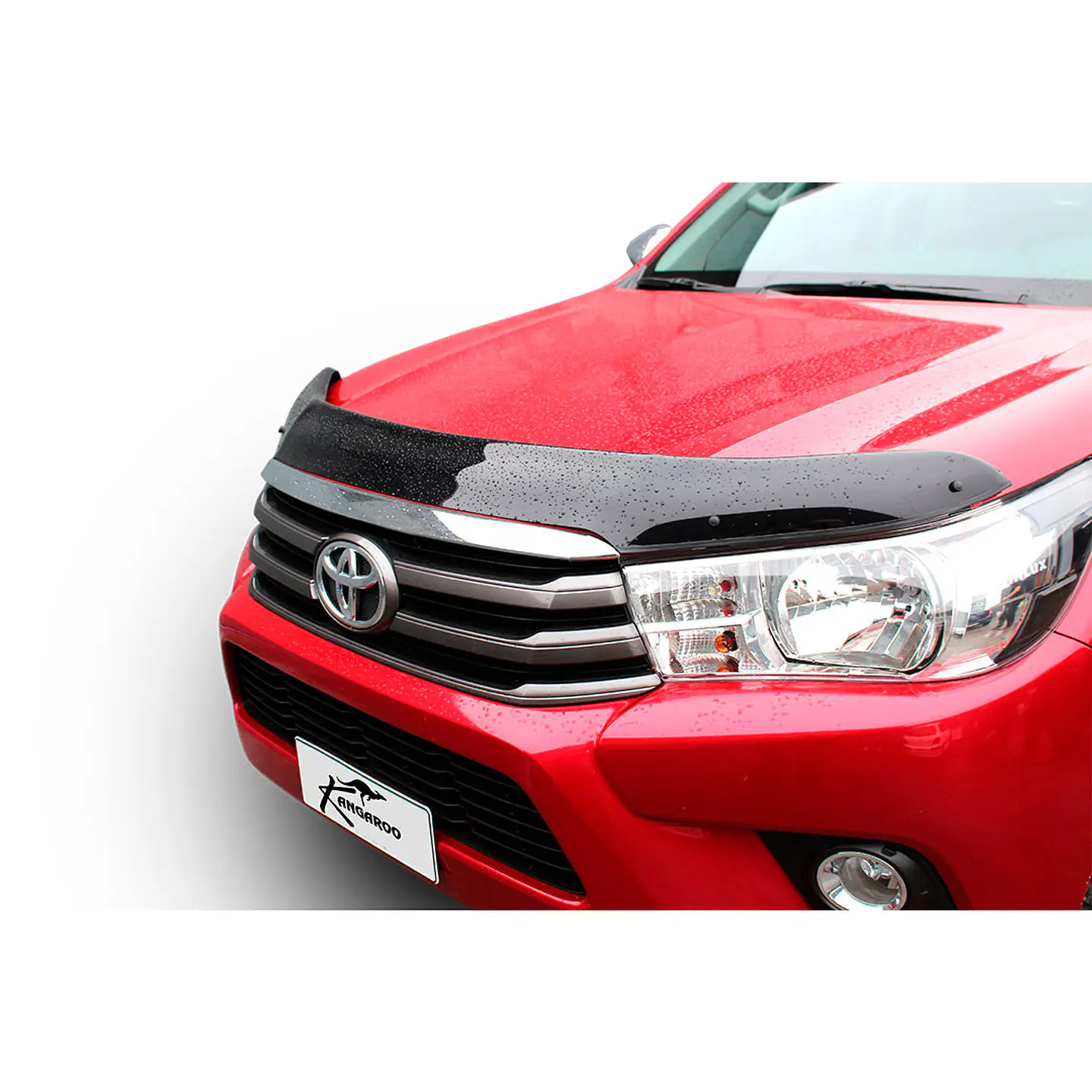 Deflector de Capot Toyota Hilux Revo 2016-2024 ABS Negro – Instalación sin perforación 2