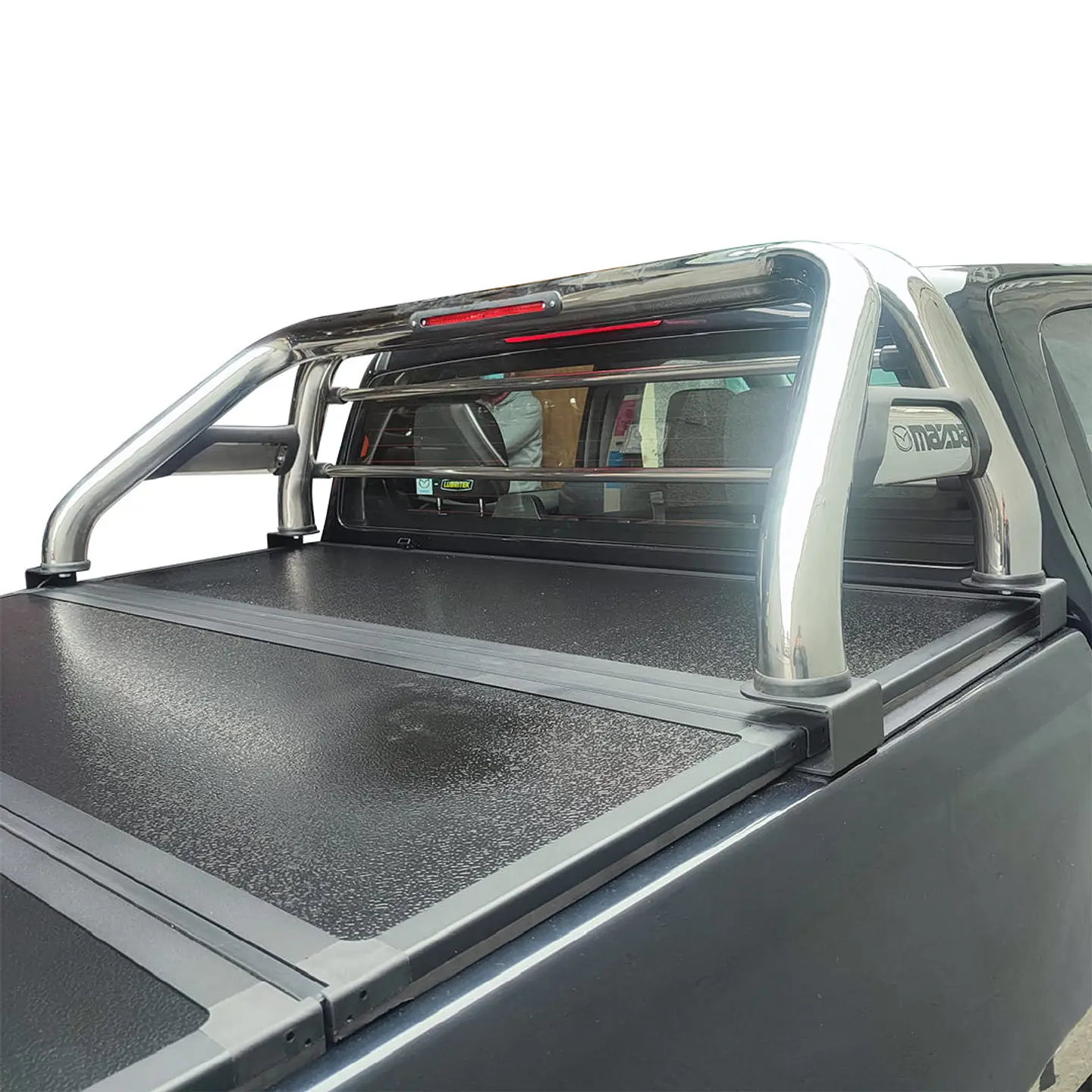 Barra Antivuelco Acero Inoxidable Mazda BT50 2013-2020 | Luz de Freno y Base para Lona | Kangaroo Chile 6