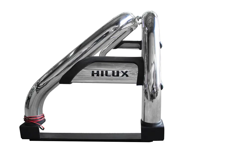 Barra Antivuelco Acero Inoxidable Toyota Hilux 2006-2015 | Luz de Freno y Base para Lona | Kangaroo Chile 3