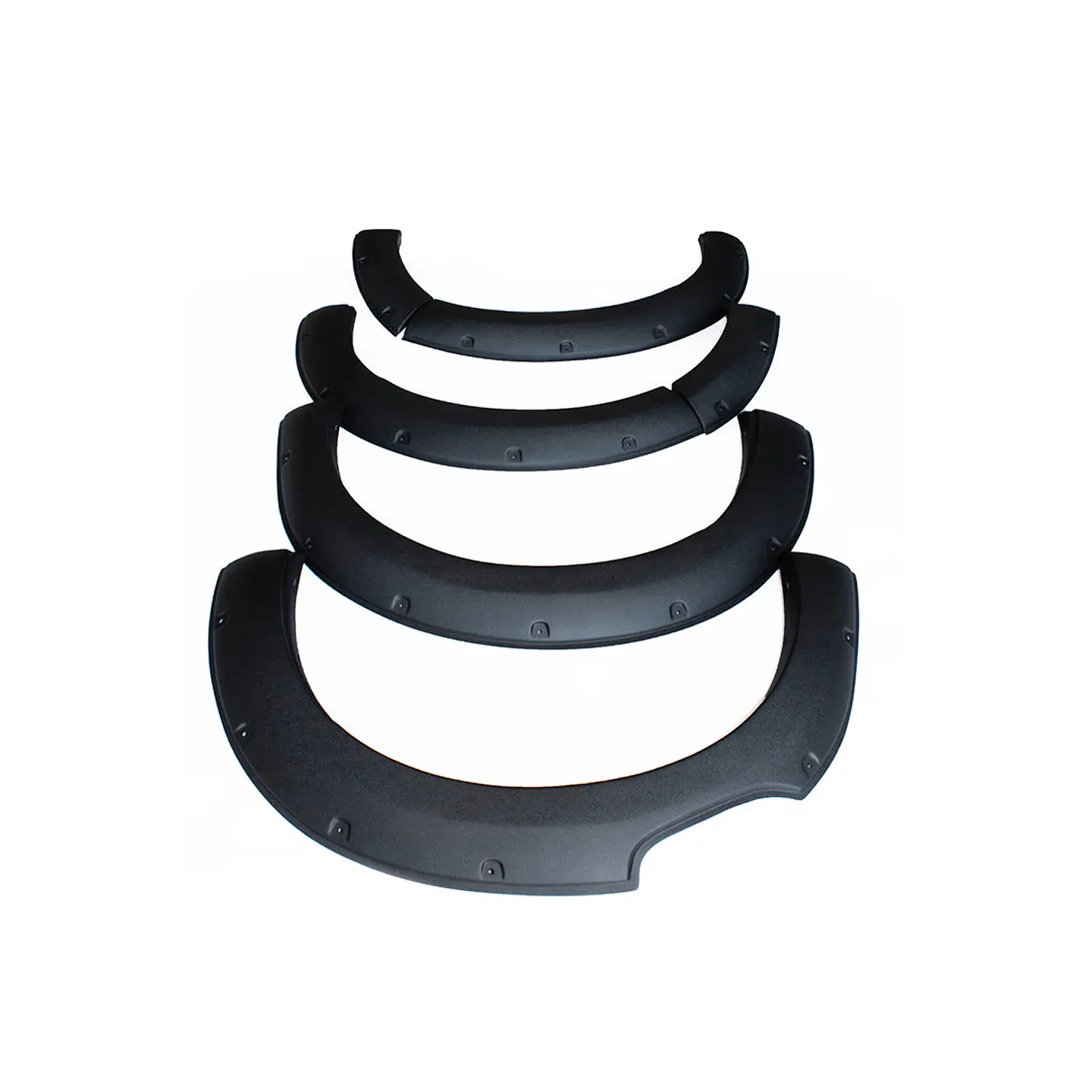 Extensiones de Tapabarro Mazda BT-50 2022 Estilo Militar | ABS Negro con Pernos Decorativos 6
