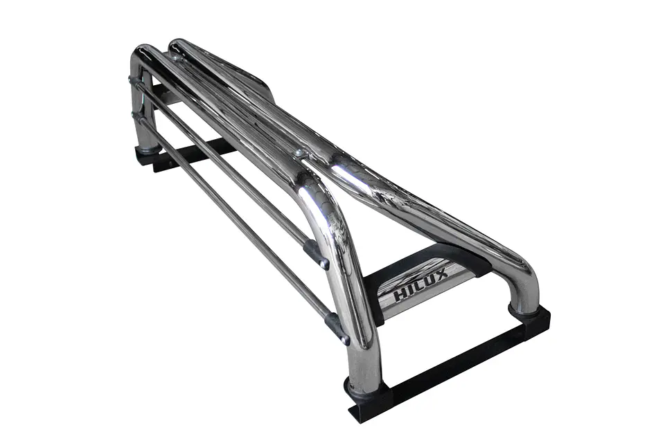 Barra Antivuelco Acero Inoxidable Toyota Hilux 2006-2015 | Luz de Freno y Base para Lona | Kangaroo Chile 4