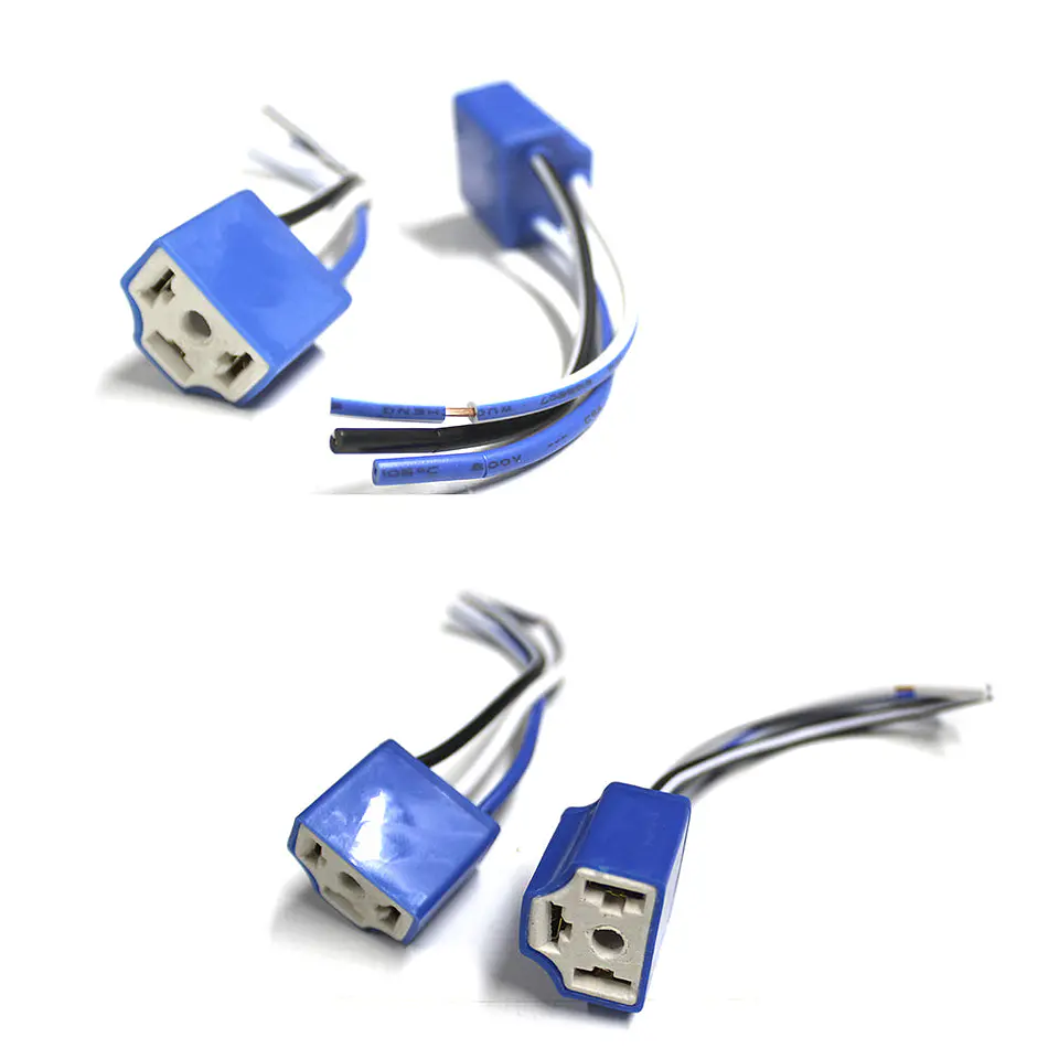 Juego Conectores Hembra Para Ampolletas H4 Par 1
