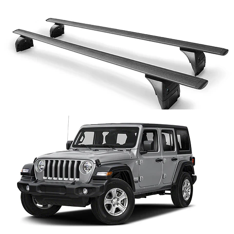 Barras de Techo Transversales para Jeep Wrangler 160 cm – Seguridad Anti-Robo
