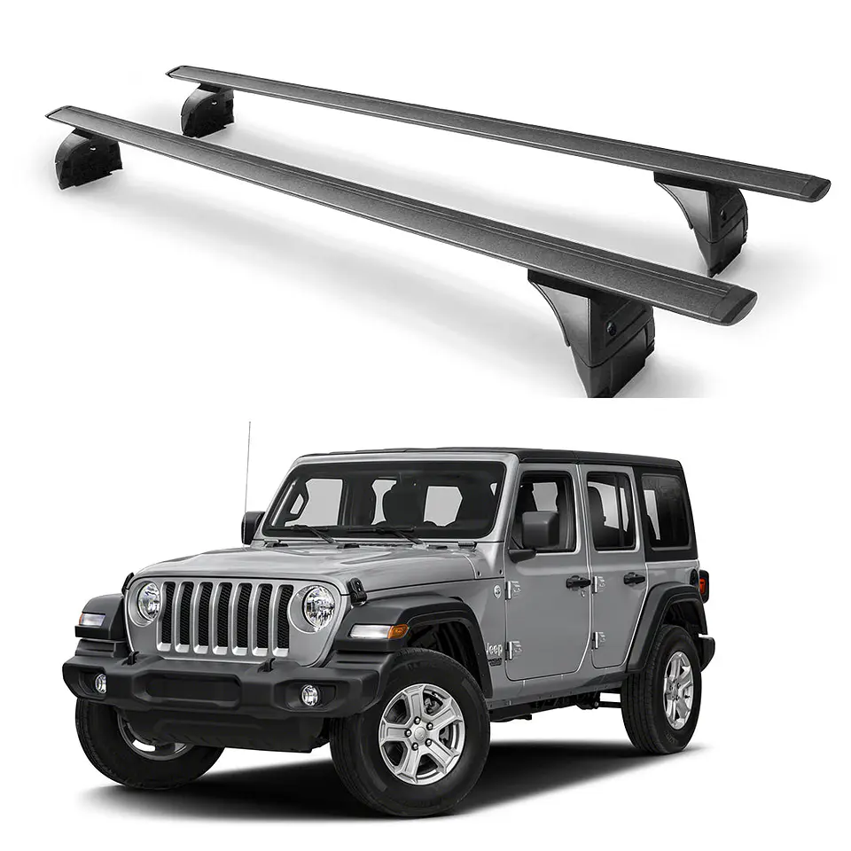 Barras de Techo Transversales para Jeep Wrangler 160 cm – Seguridad Anti-Robo 1