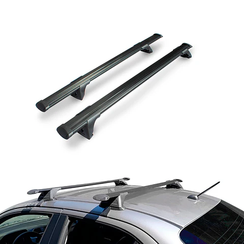 Barra de Techo Transversal Universal Negra para SUV y Camionetas – Puerta a Puerta con Seguridad Antirrobo