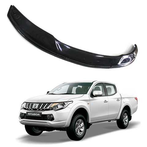 Deflector de Capot Mitsubishi L200 2016-2018 ABS Negro – Instalación sin perforación