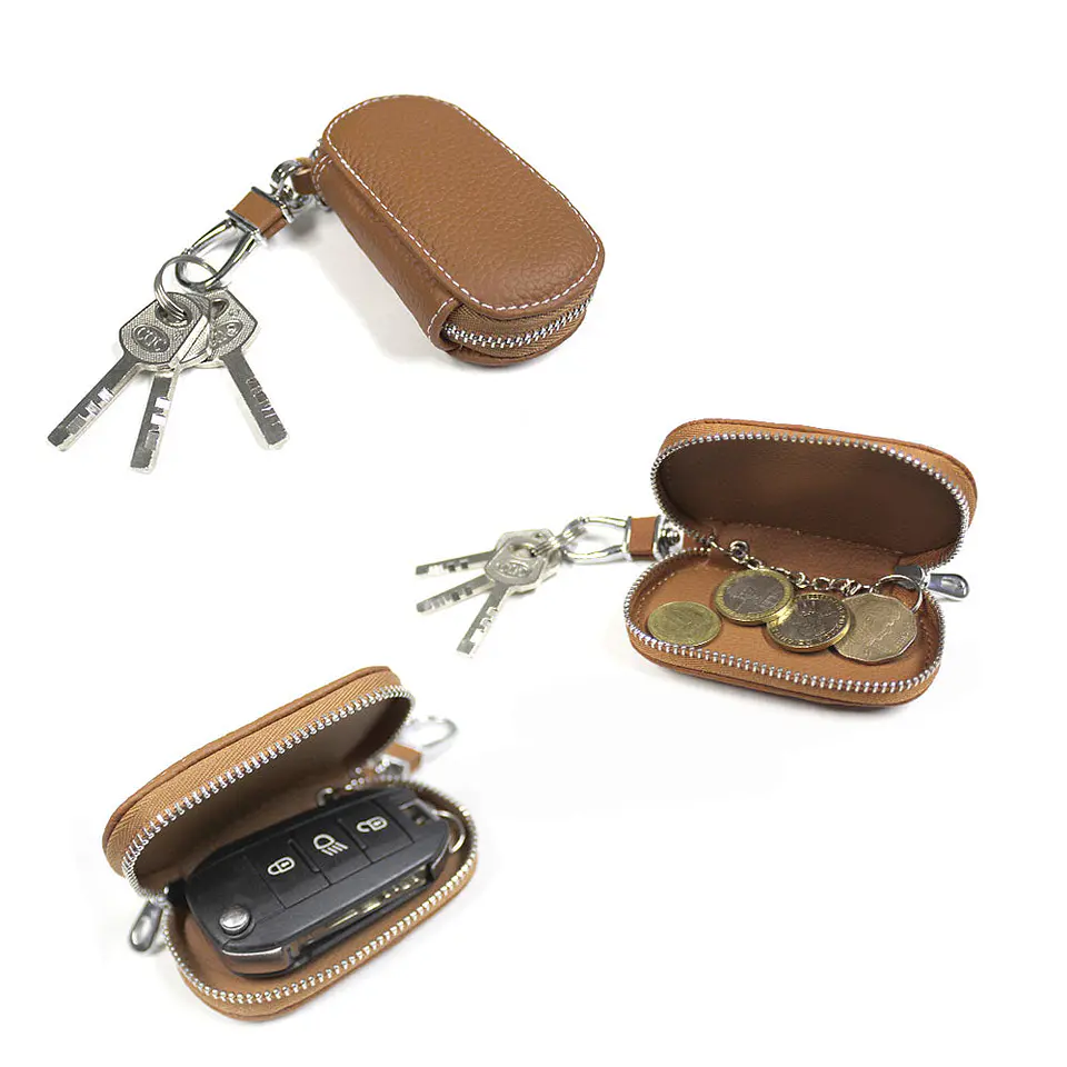 Llavero Estuche Para Control Cuero Auto 1